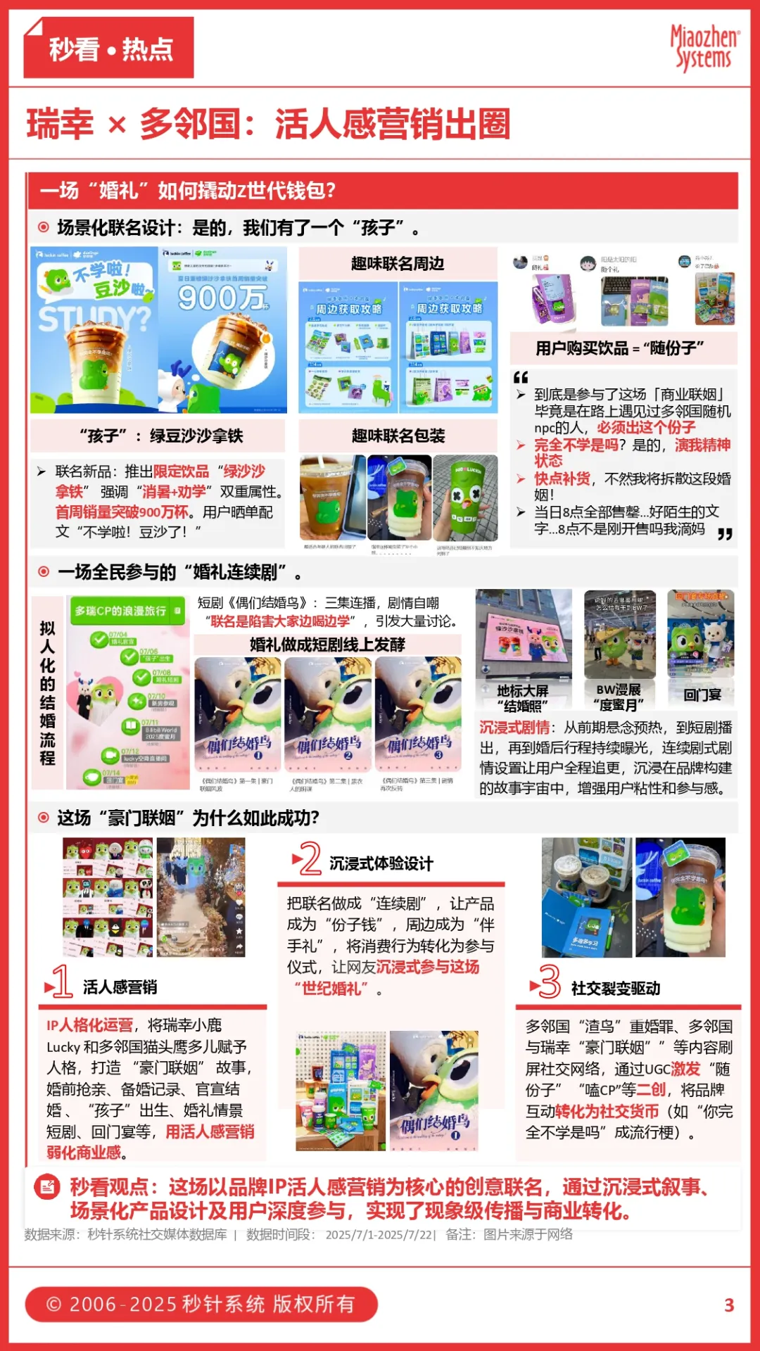 维生素饮料持续增长成打工人新标配，瑞幸×多邻国 “世纪婚礼” 活人感拉满，联名还能这样玩？